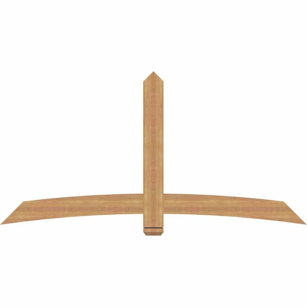 Ekena Millwork Bellingham Timber Gable Bracket, Western Red Cedar, 84"W x 42"H x 1 1/2"D x 5 1/2"F, 12/12 Pitch GBW084X42X0206BEL00SWR - main